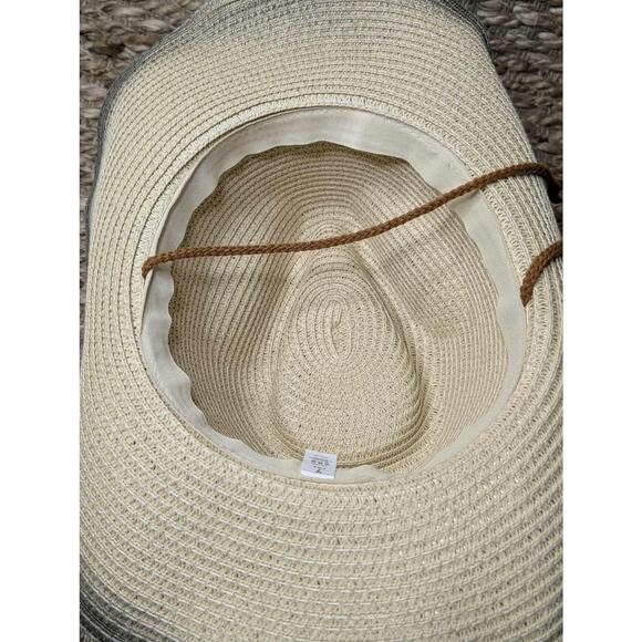 Boho 100% Paper Unisex Cowboy Western Festival Rodeo Sun Hat Lucky 7 - Picture 8 of 11